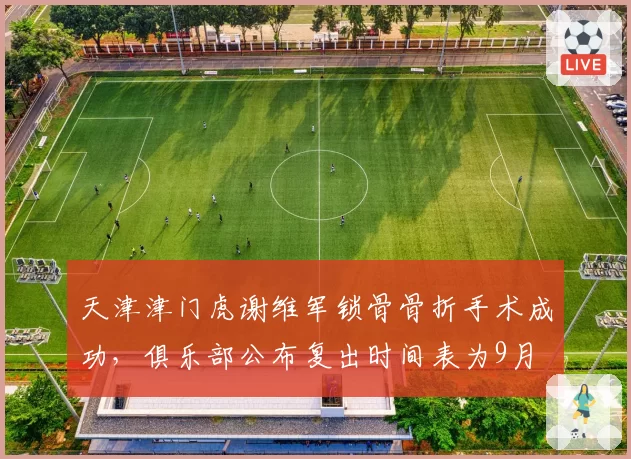 天津津门虎谢维军锁骨骨折手术成功，俱乐部公布复出时间表为9月